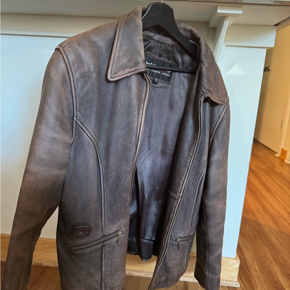 Wilsons women’s L brown leather jacket